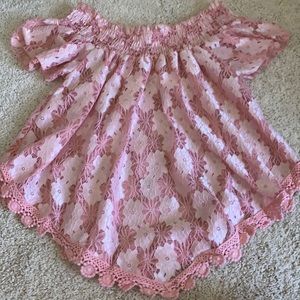 Size Small Pink Lace Love J. Top